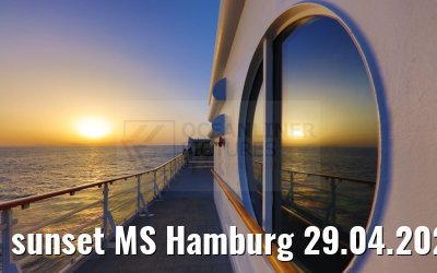 sunset MS Hamburg 29.04.2024
