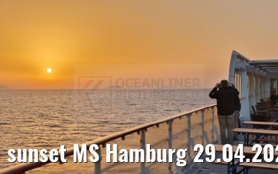 sunset MS Hamburg 29.04.2024