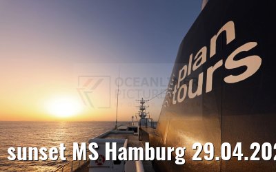 sunset MS Hamburg 29.04.2024