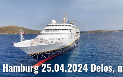 Hamburg 25.04.2024 Delos, new livery