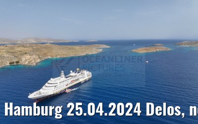 Hamburg 25.04.2024 Delos, new livery