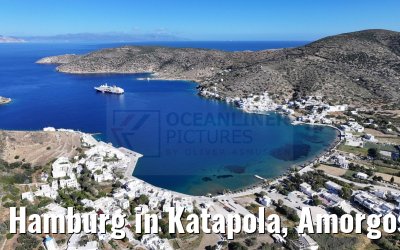 Hamburg in Katapola, Amorgos, Greece 26.04.2024