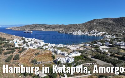 Hamburg in Katapola, Amorgos, Greece 26.04.2024