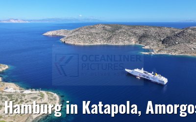 Hamburg in Katapola, Amorgos, Greece 26.04.2024