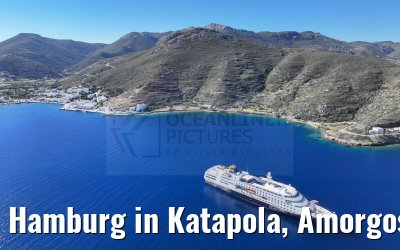 Hamburg in Katapola, Amorgos, Greece 26.04.2024