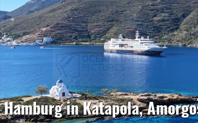 Hamburg in Katapola, Amorgos, Greece 26.04.2024