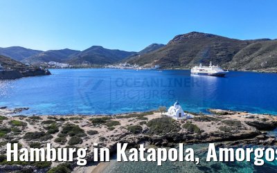 Hamburg in Katapola, Amorgos, Greece 26.04.2024