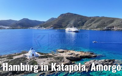Hamburg in Katapola, Amorgos, Greece 26.04.2024