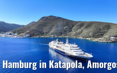 Hamburg in Katapola, Amorgos, Greece 26.04.2024