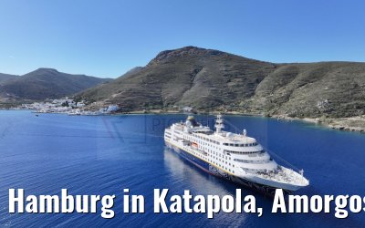Hamburg in Katapola, Amorgos, Greece 26.04.2024