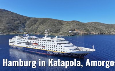 Hamburg in Katapola, Amorgos, Greece 26.04.2024