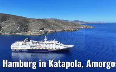 Hamburg in Katapola, Amorgos, Greece 26.04.2024