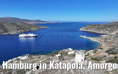 Hamburg in Katapola, Amorgos, Greece 26.04.2024