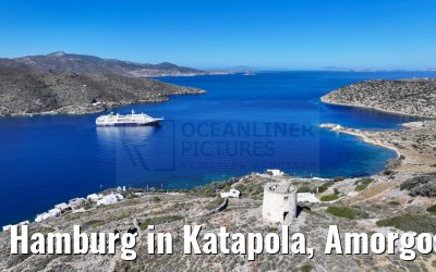 Hamburg in Katapola, Amorgos, Greece 26.04.2024