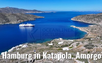 Hamburg in Katapola, Amorgos, Greece 26.04.2024
