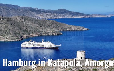 Hamburg in Katapola, Amorgos, Greece 26.04.2024