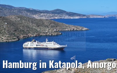 Hamburg in Katapola, Amorgos, Greece 26.04.2024