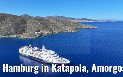 Hamburg in Katapola, Amorgos, Greece 26.04.2024