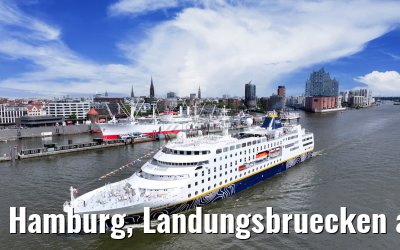 Hamburg, Landungsbruecken and Skyline 07.05.2025