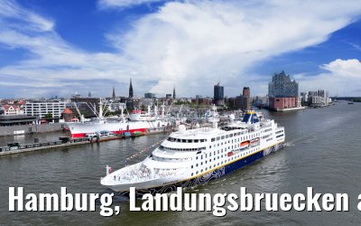 Hamburg, Landungsbruecken and Skyline 07.05.2025