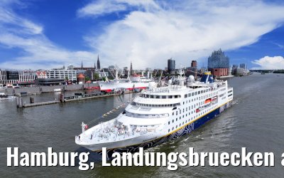 Hamburg, Landungsbruecken and Skyline 07.05.2025