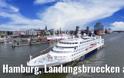 Hamburg, Landungsbruecken and Skyline 07.05.2025