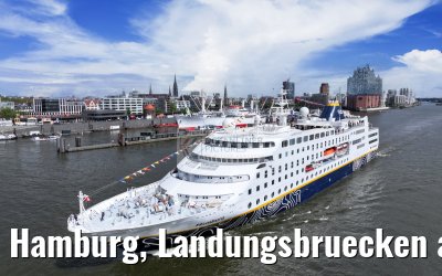 Hamburg, Landungsbruecken and Skyline 07.05.2025