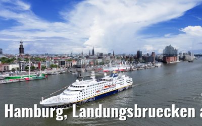 Hamburg, Landungsbruecken and Skyline 07.05.2025