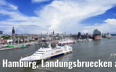 Hamburg, Landungsbruecken and Skyline 07.05.2025