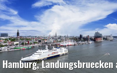 Hamburg, Landungsbruecken and Skyline 07.05.2025