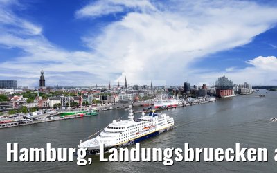 Hamburg, Landungsbruecken and Skyline 07.05.2025