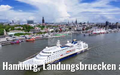 Hamburg, Landungsbruecken and Skyline 07.05.2025