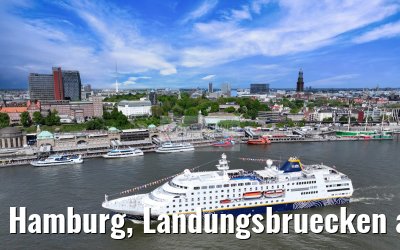 Hamburg, Landungsbruecken and Skyline 07.05.2025