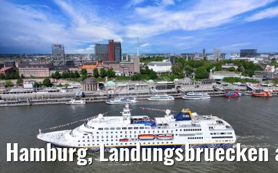 Hamburg, Landungsbruecken and Skyline 07.05.2025