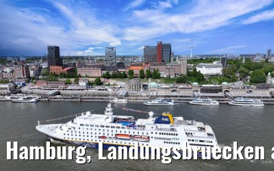 Hamburg, Landungsbruecken and Skyline 07.05.2025
