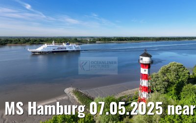 MS Hamburg 07.05.2025 near Wittenbergen 