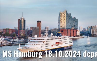 MS Hamburg 18.10.2024 departure from Hamburg