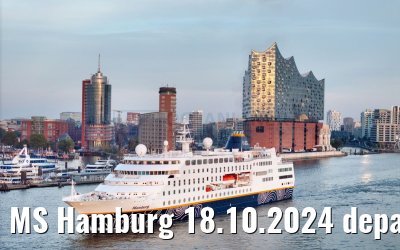 MS Hamburg 18.10.2024 departure from Hamburg
