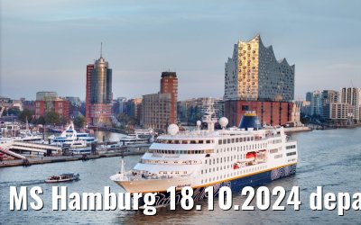 MS Hamburg 18.10.2024 departure from Hamburg