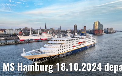 MS Hamburg 18.10.2024 departure from Hamburg