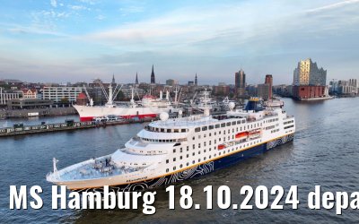 MS Hamburg 18.10.2024 departure from Hamburg
