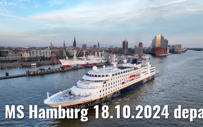 MS Hamburg 18.10.2024 departure from Hamburg