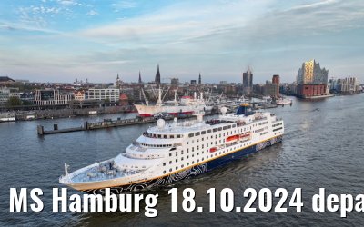 MS Hamburg 18.10.2024 departure from Hamburg