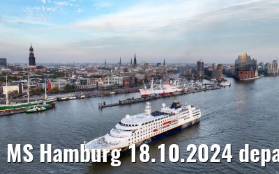 MS Hamburg 18.10.2024 departure from Hamburg