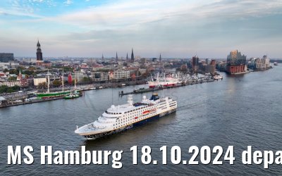 MS Hamburg 18.10.2024 departure from Hamburg