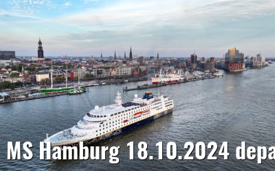 MS Hamburg 18.10.2024 departure from Hamburg