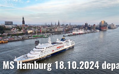 MS Hamburg 18.10.2024 departure from Hamburg