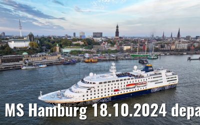 MS Hamburg 18.10.2024 departure from Hamburg
