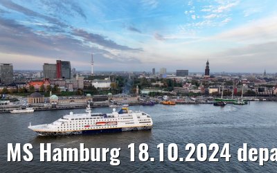 MS Hamburg 18.10.2024 departure from Hamburg