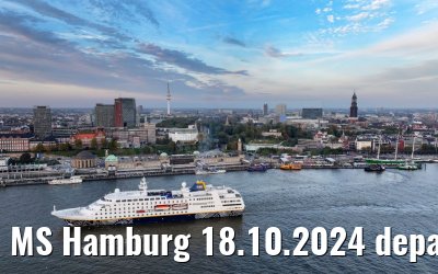 MS Hamburg 18.10.2024 departure from Hamburg